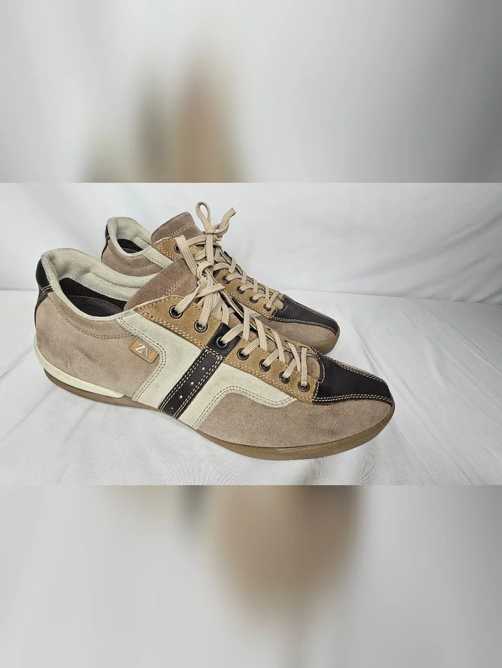 Ermenegildo Zegna Sports Men's Leather/Suede Athletic Sneakers. Size 11.5